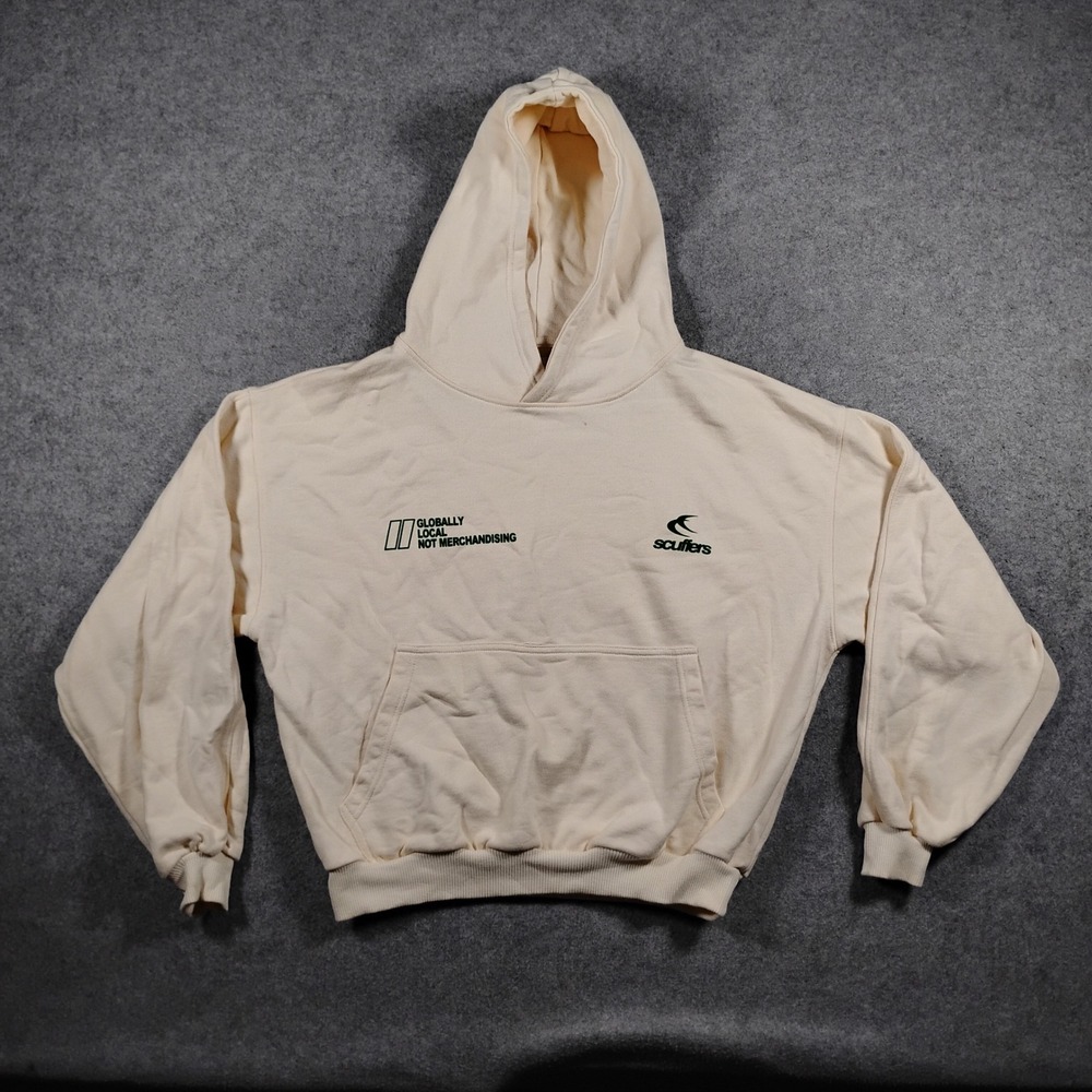Scuffers Globally Local Not Merchandising Hoodie Cream Heavyweight Cotton XS